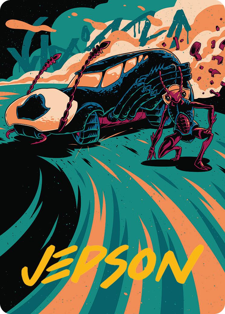 Carrion Cruiser Art Card (Gold-Stamped Signature) [Aetherdrift Art Series] | Devastation Store