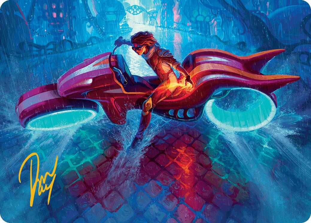 Chandra, Spark Hunter Art Card (Gold-Stamped Signature) [Aetherdrift Art Series] | Devastation Store