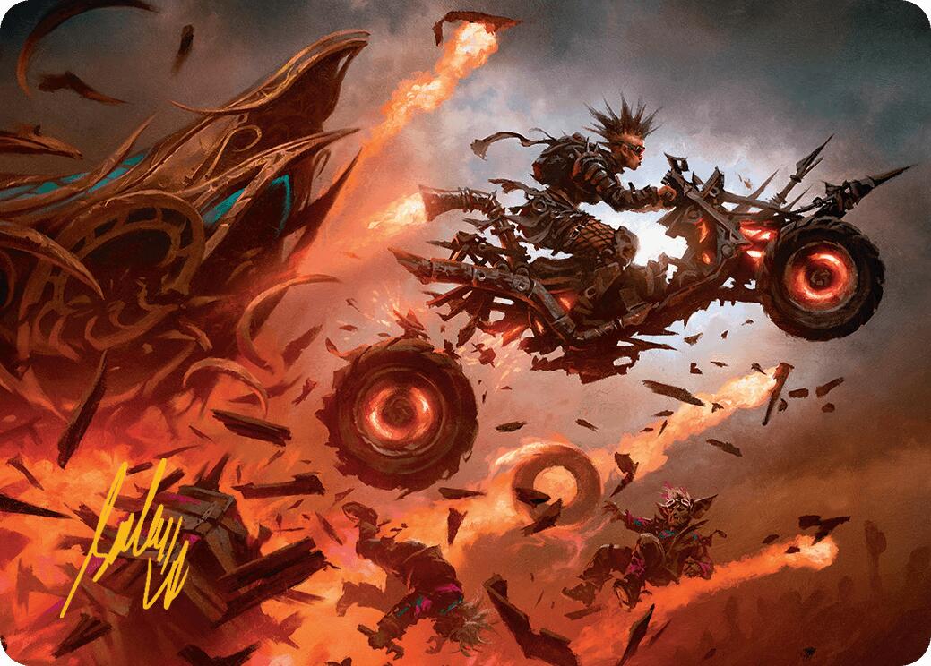 Gastal Blockbuster Art Card (Gold-Stamped Signature) [Aetherdrift Art Series] | Devastation Store