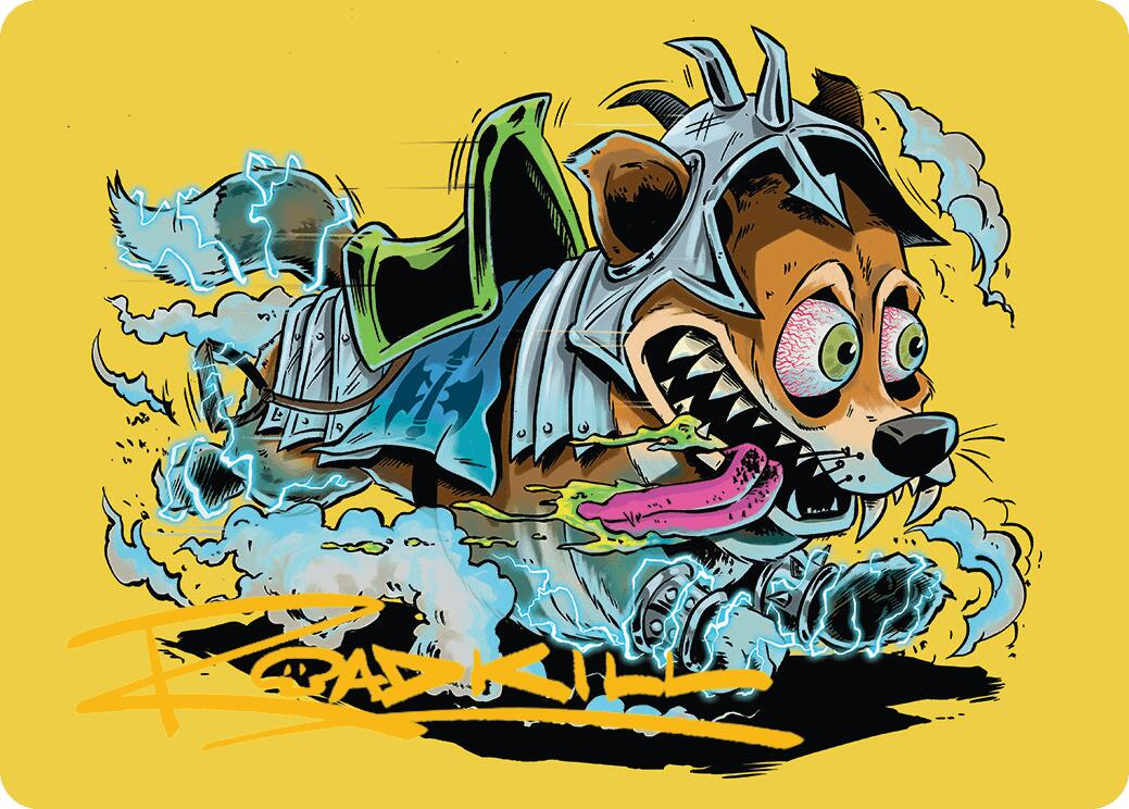 District Mascot Art Card (50/54) (Gold-Stamped Signature) [Aetherdrift Art Series] | Devastation Store