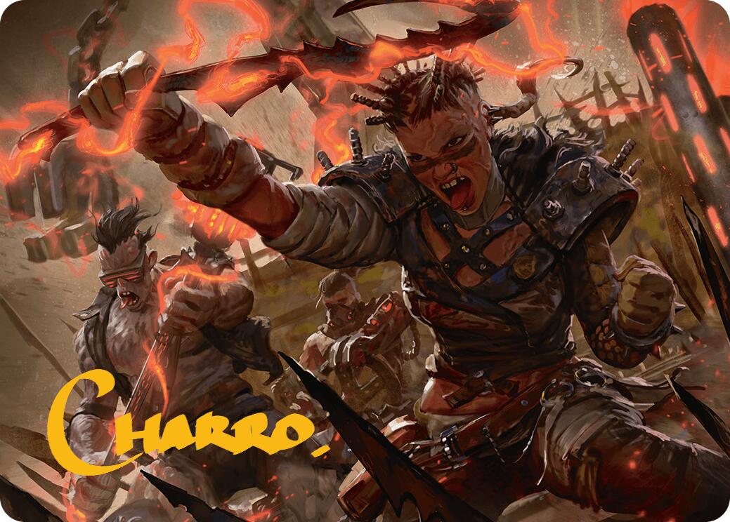 Far Fortune, End Boss Art Card (11/54) (Gold-Stamped Signature) [Aetherdrift Art Series] | Devastation Store