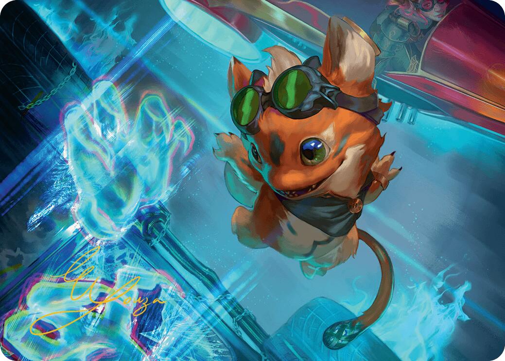 Loot, the Pathfinder Art Card (Gold-Stamped Signature) [Aetherdrift Art Series] | Devastation Store