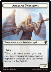 Angel of Sanctions // Vizier of Many Faces Double-Sided Token [Aetherdrift Commander] | Devastation Store
