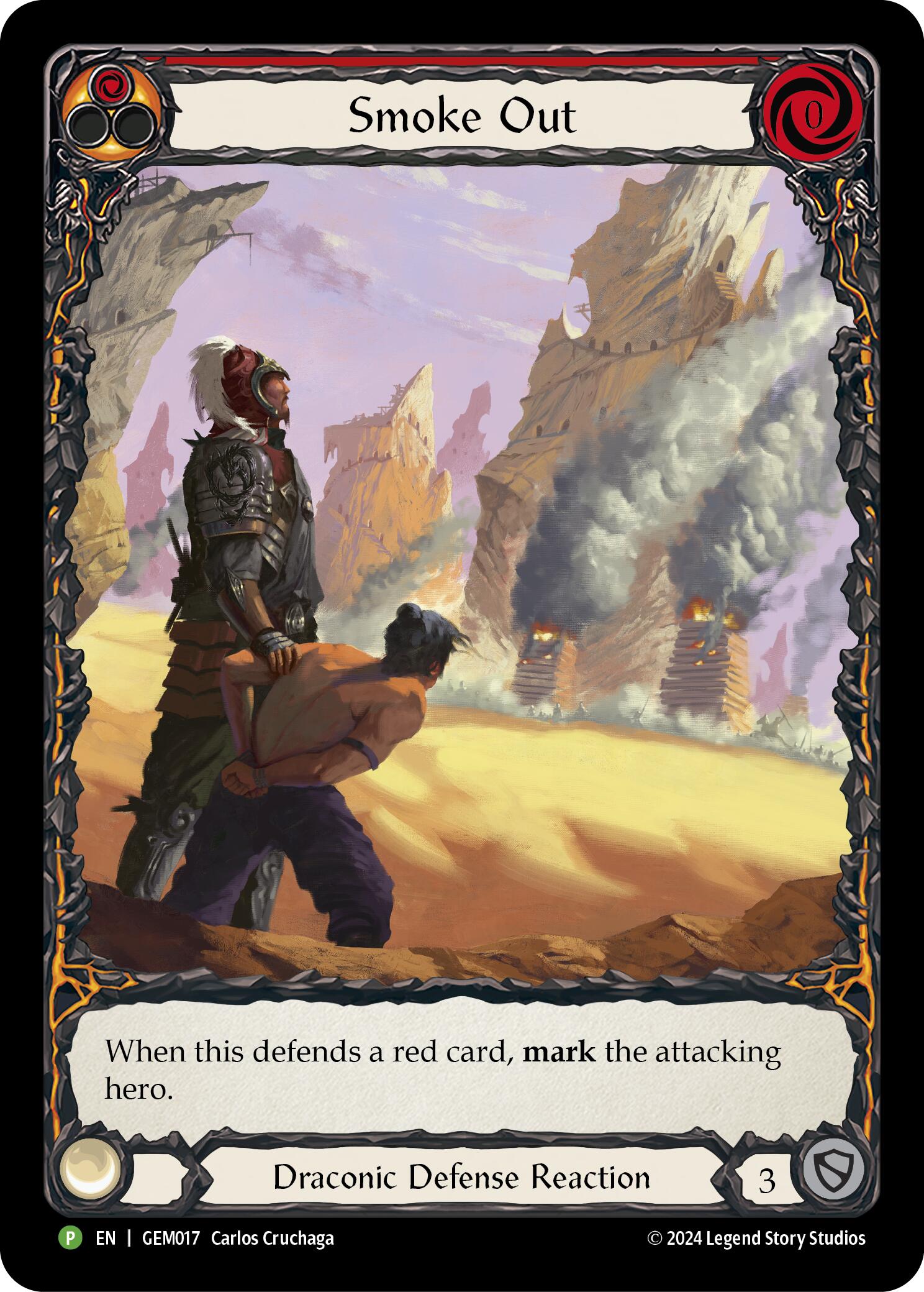 Smoke Out (Red) [GEM017] (GEM Pack 1)  Rainbow Foil | Devastation Store