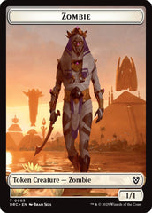 Vizier of Many Faces // Zombie (0003) Double-Sided Token [Aetherdrift Tokens] | Devastation Store