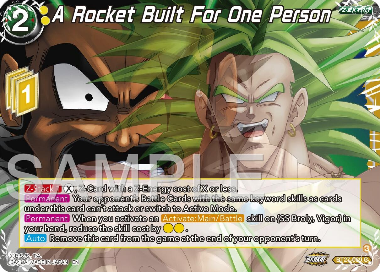 A Rocket Built For One Person (BT27-069) [History of Z] | Devastation Store