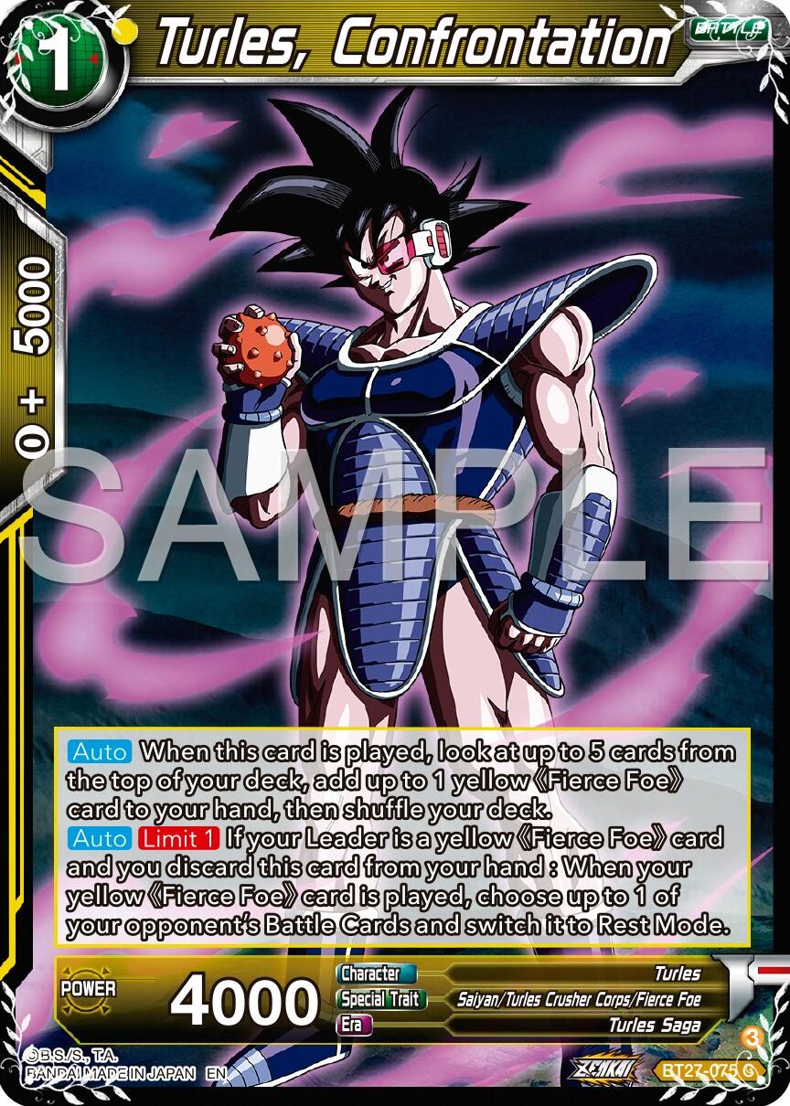 Turles, Confrontation (BT27-075) [History of Z] | Devastation Store