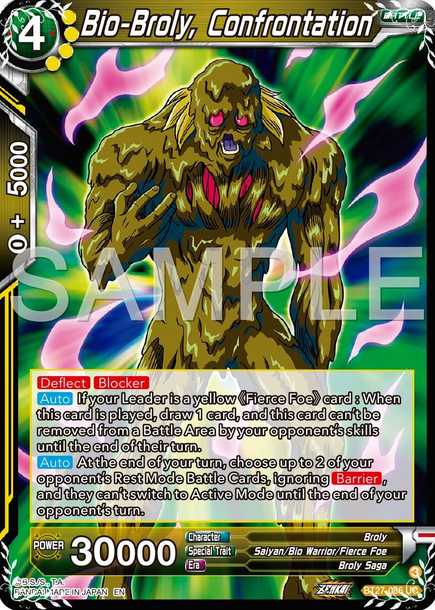 Bio-Broly, Confrontation (BT27-086) [History of Z] | Devastation Store