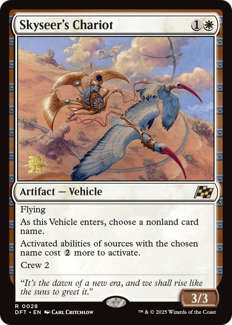 Skyseer's Chariot [Aetherdrift Prerelease Promos] | Devastation Store
