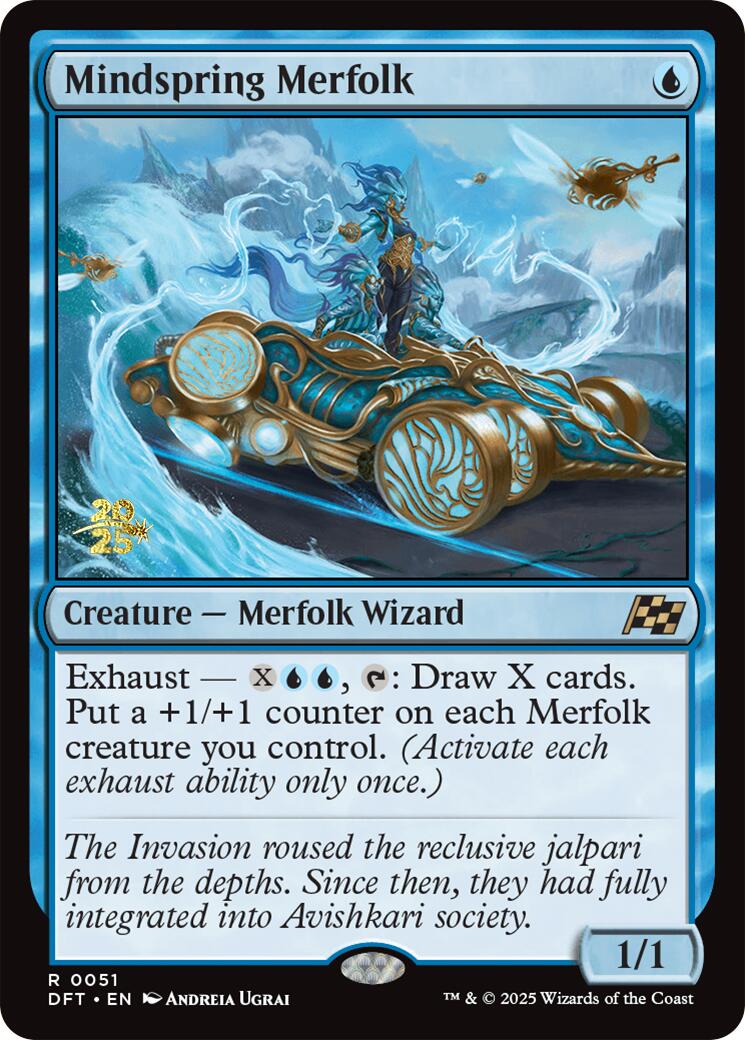 Mindspring Merfolk [Aetherdrift Prerelease Promos] | Devastation Store