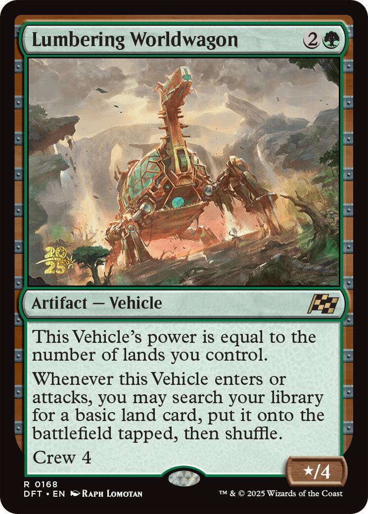 Lumbering Worldwagon [Aetherdrift Prerelease Promos] | Devastation Store