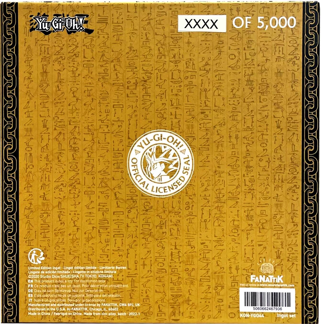 24k Gold-Plated Ingot Set - Exodia The Forbidden One (Limited Edition) | Devastation Store