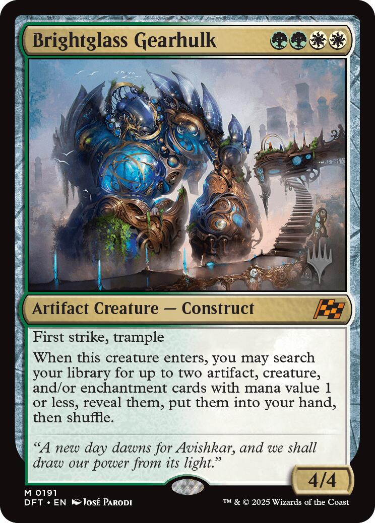 Brightglass Gearhulk [Aetherdrift Promos] | Devastation Store