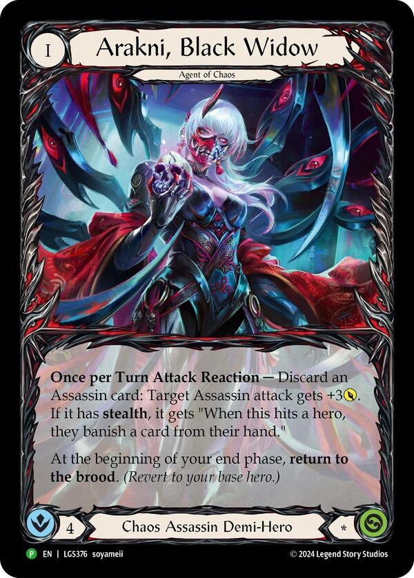 Arakni, Black Widow (Extended Art) [LGS376] (Promo)  Rainbow Foil | Devastation Store