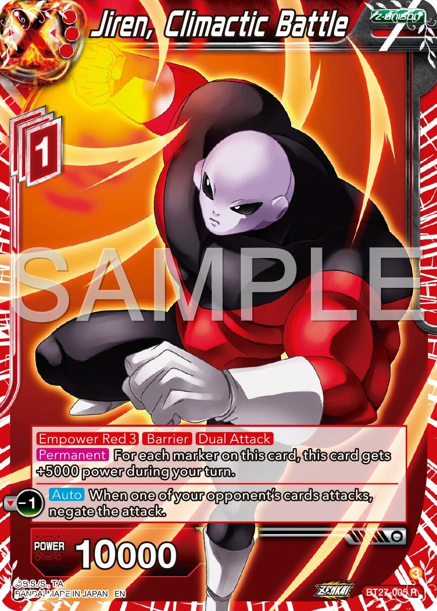 Jiren, Climactic Battle (BT27-005) [History of Z] | Devastation Store