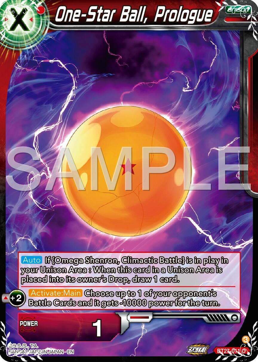 One-Star Ball, Prologue (BT27-011) [History of Z] | Devastation Store