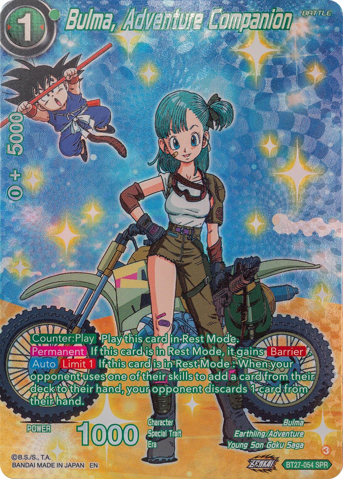 Bulma, Adventure Companion (SPR) (BT27-054) [History of Z] | Devastation Store