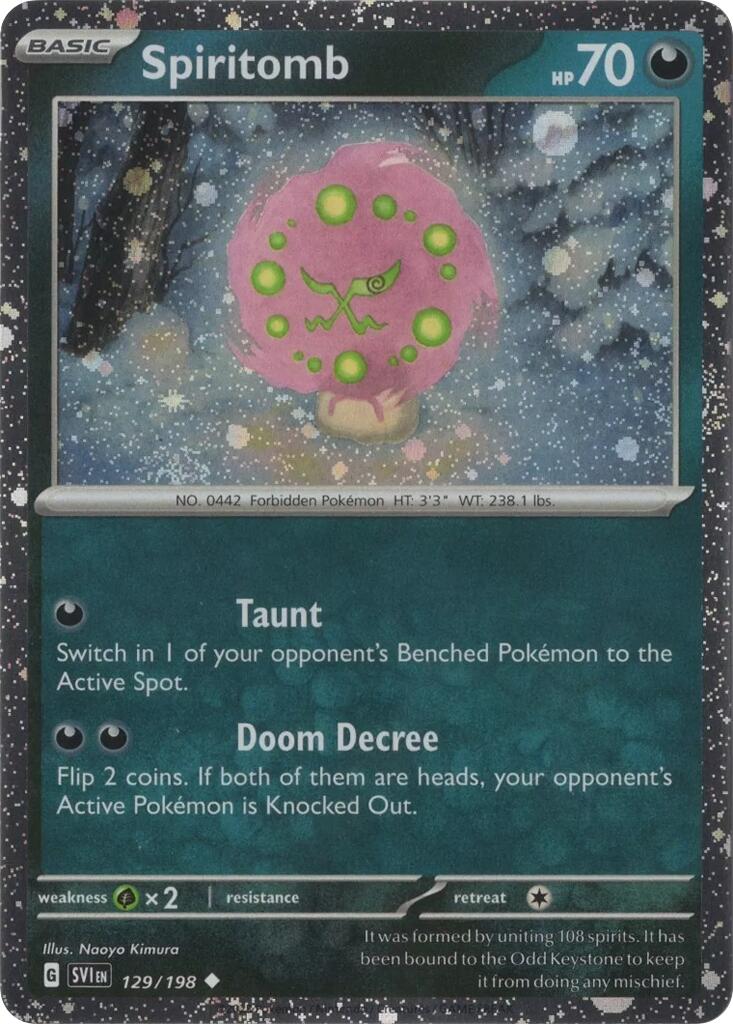 Spiritomb (129/198) (Cosmo Holo) [Scarlet & Violet: Black Star Promos] | Devastation Store