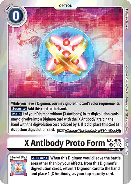 X Antibody Proto Form [EX5-070] (Special Event Pack 2025) [Animal Colosseum Promos] | Devastation Store