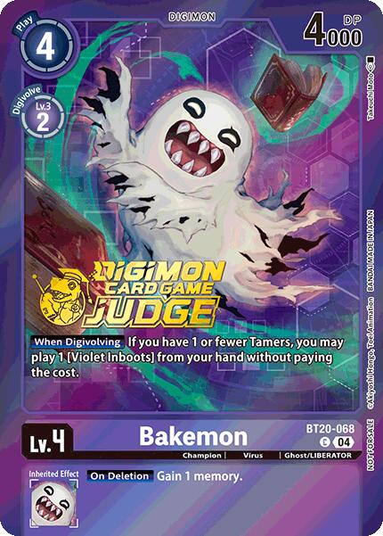 Bakemon [BT20-068] (Judge Pack 2025 Wave 1) [Release Special Booster Ver.2.5 Promos] | Devastation Store