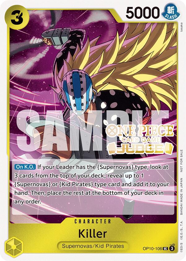 Killer (Judge Pack Vol. 5) [One Piece Promotion Cards] | Devastation Store