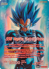 Vegeta // SSB Vegeta, Saiyan Pride (SLR) (BT27-001) [History of Z] | Devastation Store