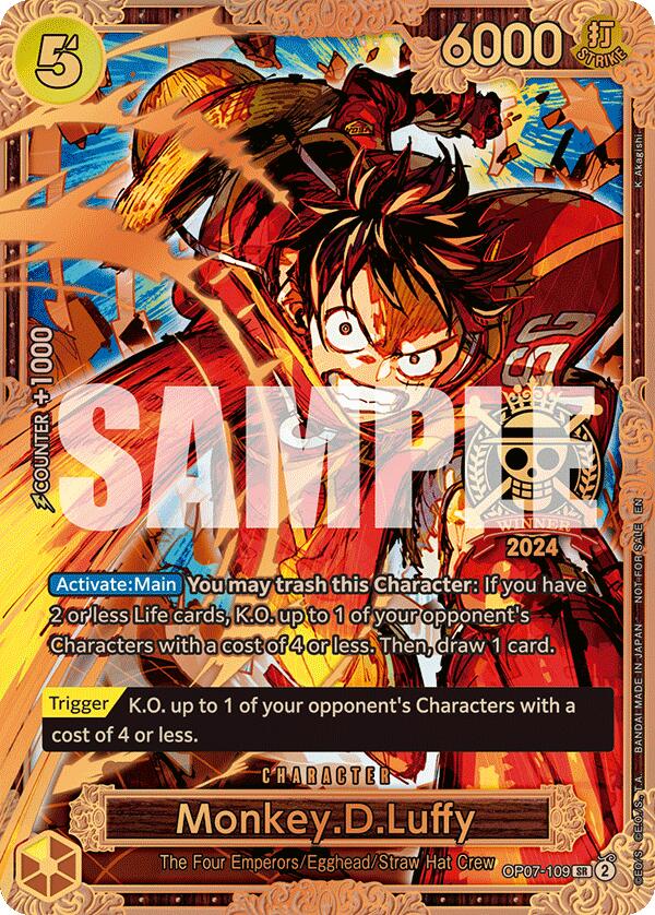 Monkey.D.Luffy (Championship 2024 World Final 3rd Place) [One Piece Promotion Cards] | Devastation Store