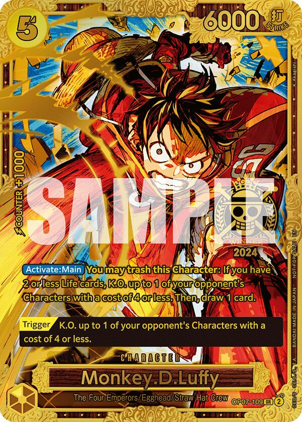 Monkey.D.Luffy (Championship 2024 World Final 1st Place) [One Piece Promotion Cards] | Devastation Store