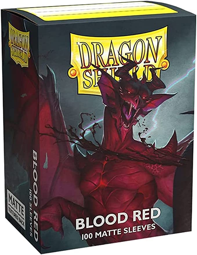 Dragon Shield Matte Sleeve - Blood Red 100ct | Devastation Store