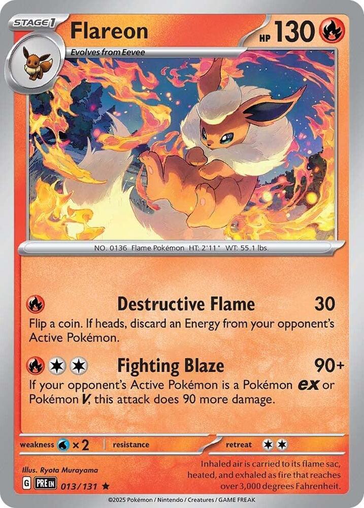 Flareon (013/131) [Scarlet & Violet: Prismatic Evolutions] | Devastation Store