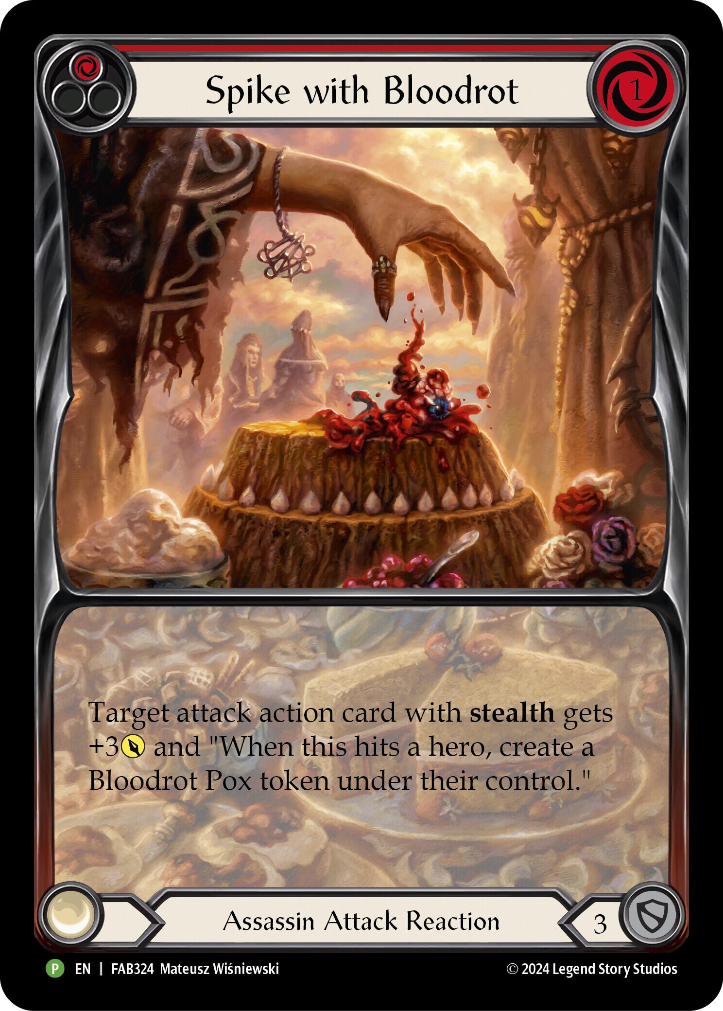 Spike with Bloodrot [FAB324] (Promo)  Rainbow Foil | Devastation Store