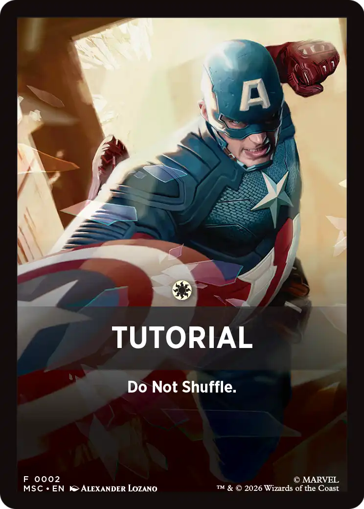 Tutorial Theme Card (0002) [Marvel Super Heroes Commander] | Devastation Store