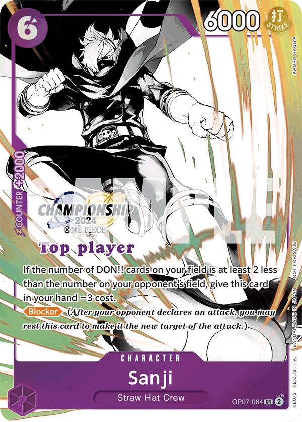 Sanji (Championship 2024 Top Player Pack Vol. 2) [One Piece Promotion Cards] | Devastation Store