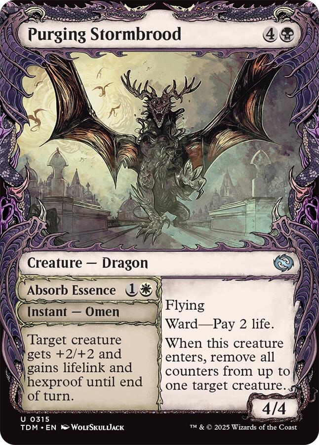 Purging Stormbrood (Showcase) [Tarkir: Dragonstorm] | Devastation Store
