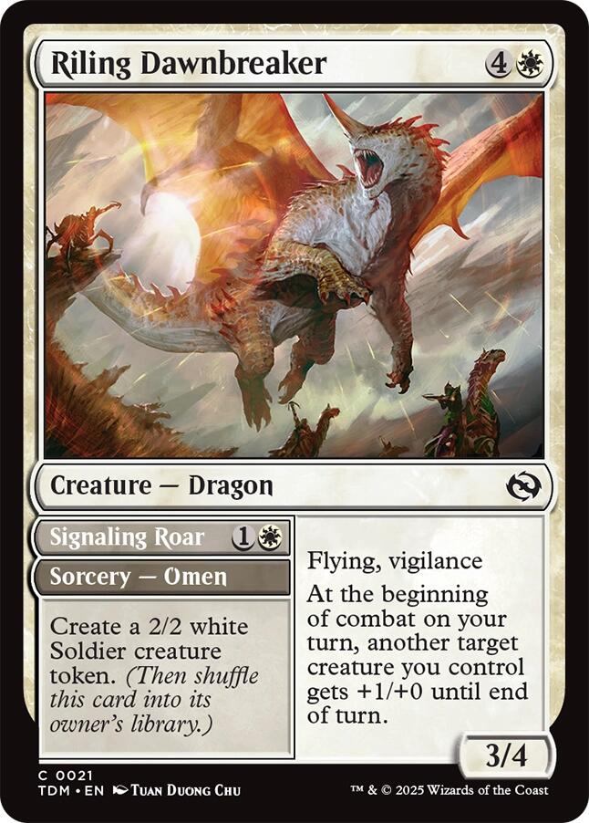 Riling Dawnbreaker [Tarkir: Dragonstorm] | Devastation Store
