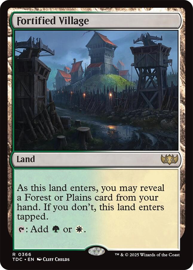 Fortified Village [Tarkir: Dragonstorm Commander] | Devastation Store