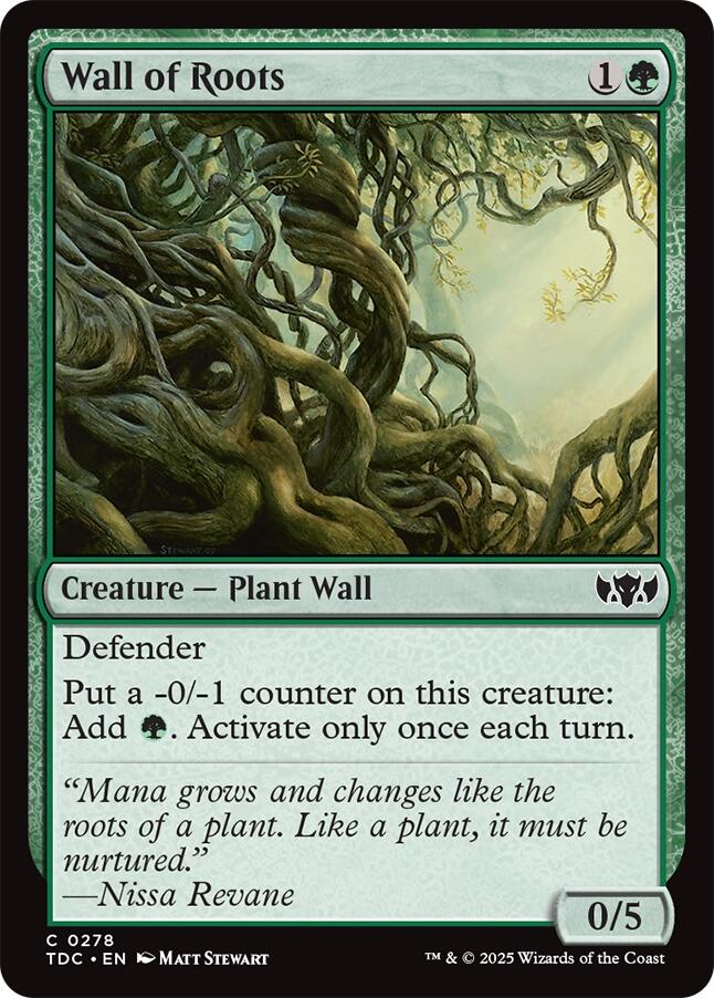 Wall of Roots [Tarkir: Dragonstorm Commander] | Devastation Store