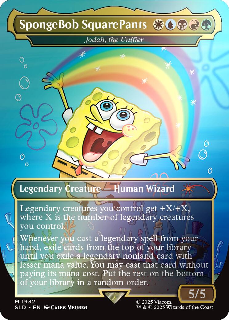SpongeBob SquarePants - Jodah, the Unifier (Rainbow Foil) [Secret Lair Drop Series] | Devastation Store