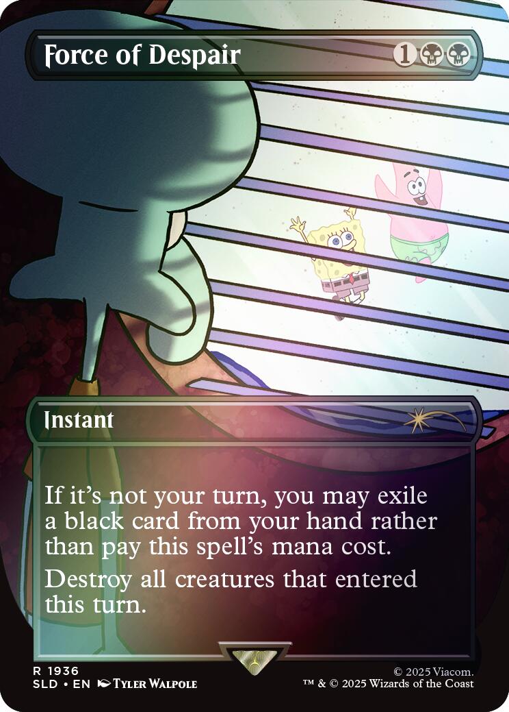 Force of Despair (Rainbow Foil) [Secret Lair Drop Series] | Devastation Store