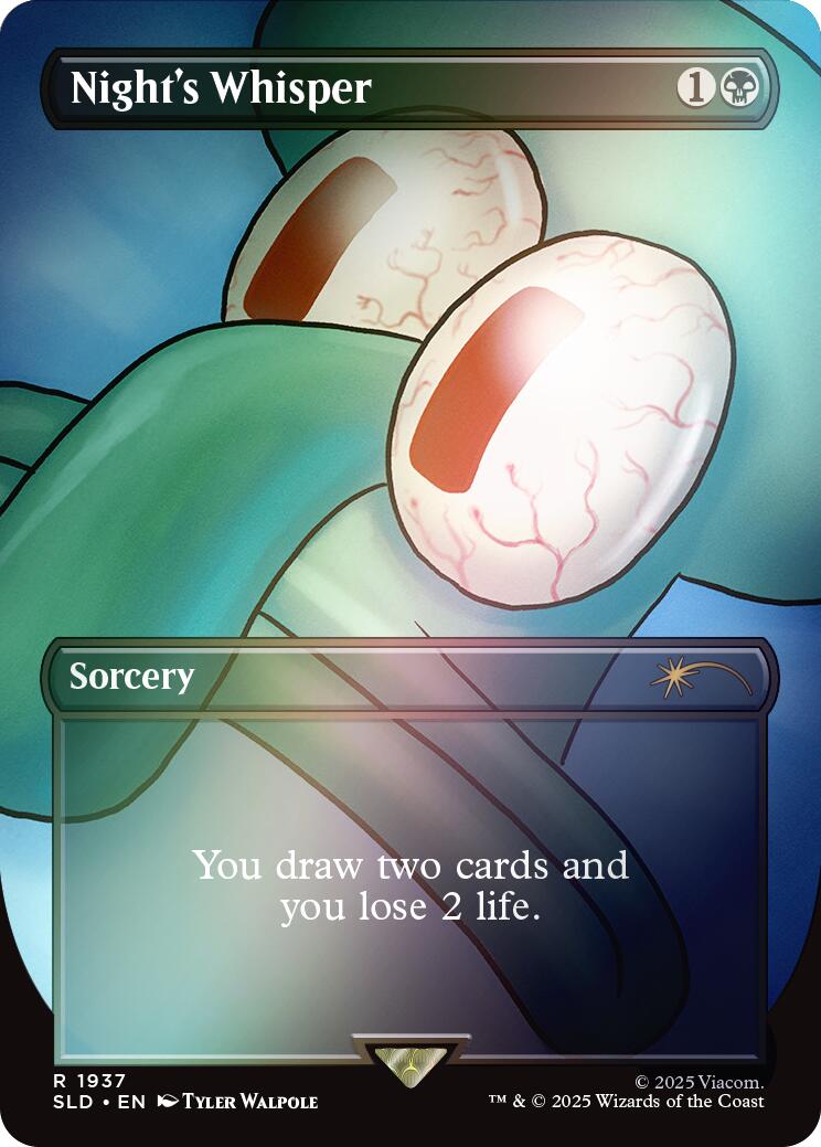 Night's Whisper (Rainbow Foil) [Secret Lair Drop Series] | Devastation Store