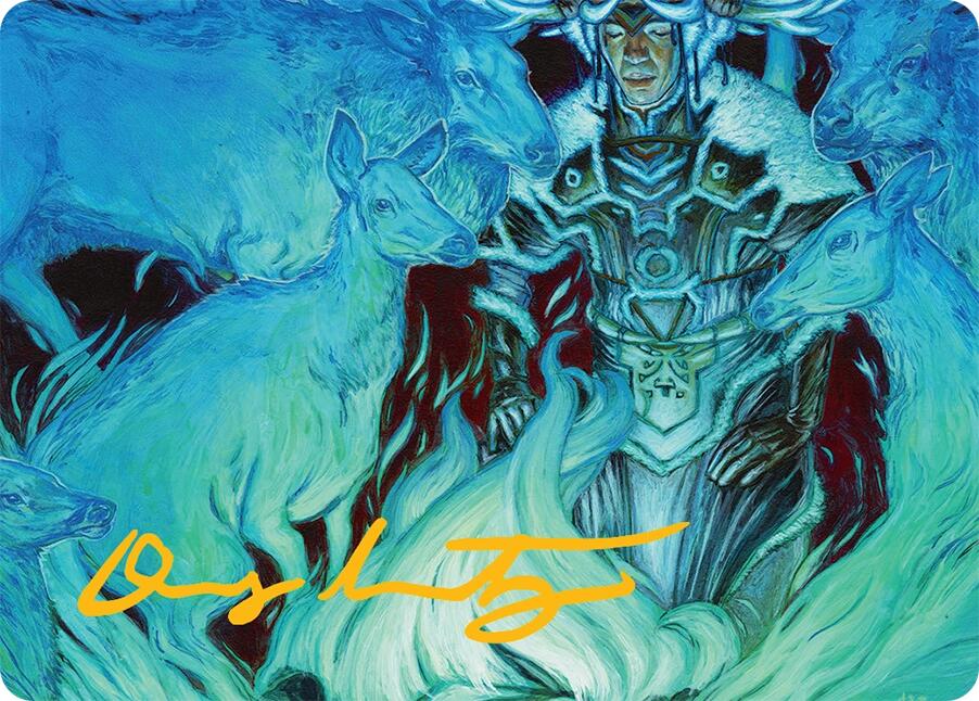 Unending Whisper Art Card (9/54) (Gold-Stamped Signature) [Tarkir: Dragonstorm Art Series] | Devastation Store