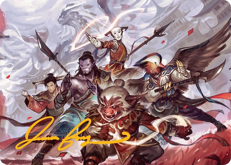 Will of the Jeskai Art Card (54/54) (Gold-Stamped Signature) [Tarkir: Dragonstorm Art Series] | Devastation Store