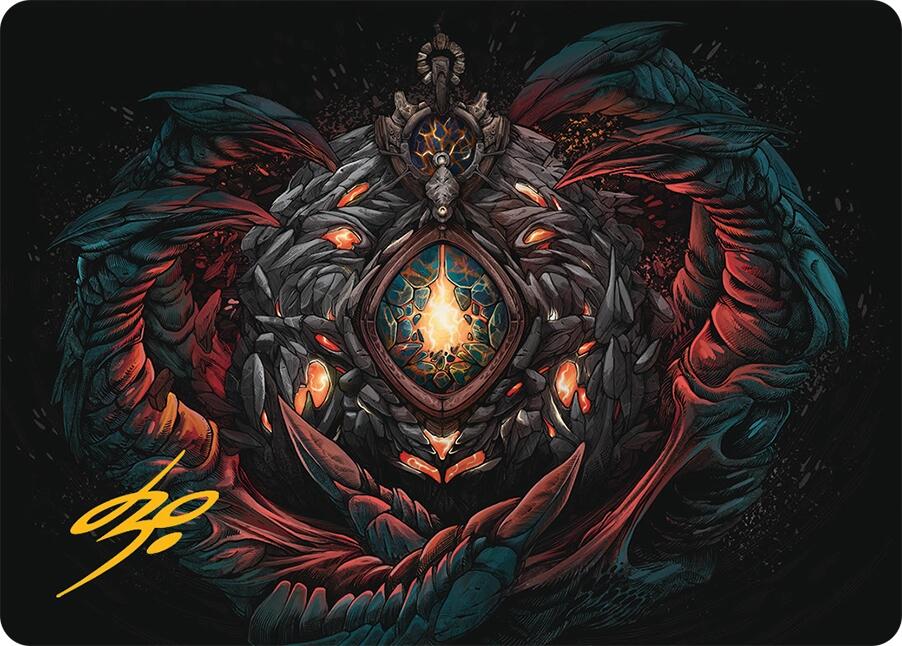 Mox Jasper Art Card (41/54) (Gold-Stamped Signature) [Tarkir: Dragonstorm Art Series] | Devastation Store