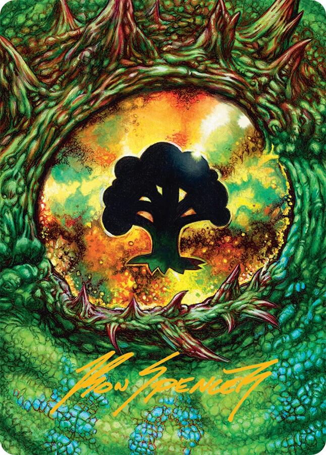 Forest Art Card (32/54) (Gold-Stamped Signature) [Tarkir: Dragonstorm Art Series] | Devastation Store