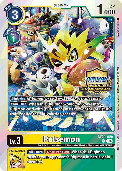Pulsemon [BT20-029] (Regionals 25-26 Champion Card Set Season 1) [Release Special Booster Ver.2.5 Promos] | Devastation Store