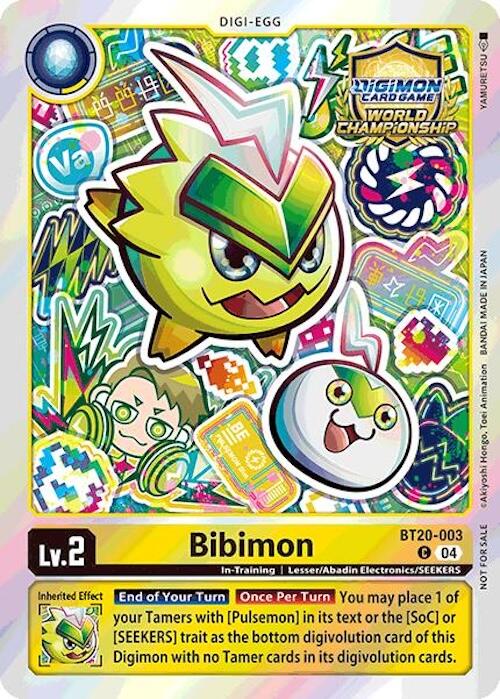 Bibimon [BT20-003] (Regionals 25-26 Champion Card Set Season 1) [Release Special Booster Ver.2.5 Promos] | Devastation Store