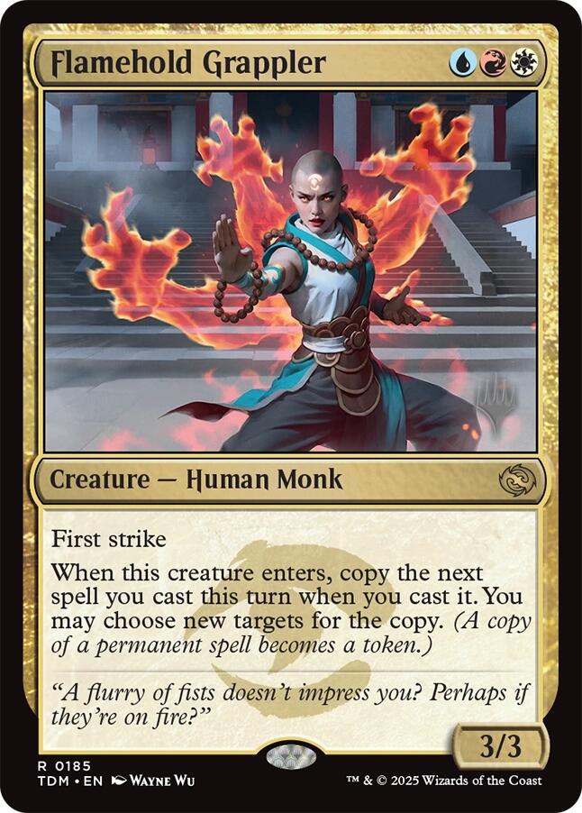 Flamehold Grappler [Tarkir: Dragonstorm Promos] | Devastation Store