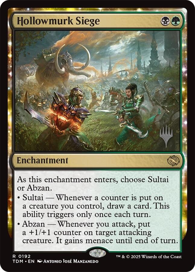Hollowmurk Siege [Tarkir: Dragonstorm Promos] | Devastation Store