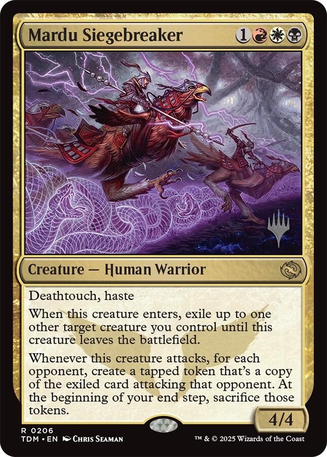 Mardu Siegebreaker [Tarkir: Dragonstorm Promos] | Devastation Store