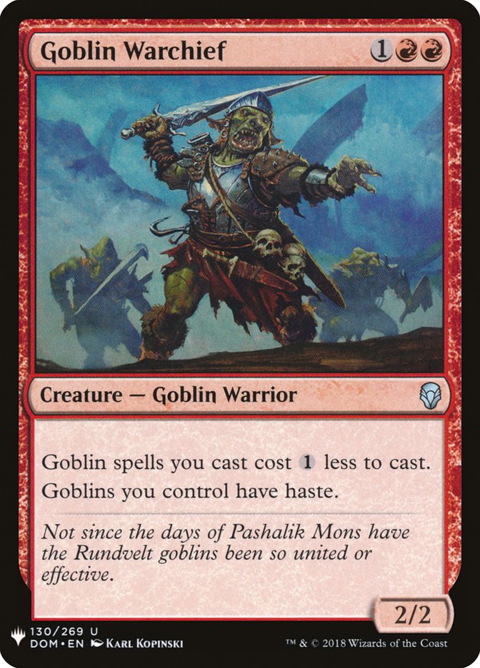 Goblin Warchief [The List] | Devastation Store